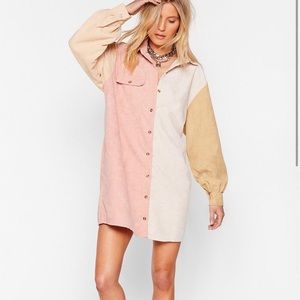 NWOT Corduroy Shirt Dress